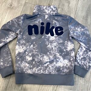 Nike Blue and White Sweatshirt Hoodie Toddler 4/XS